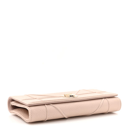 Christian Dior Grained Calfskin Diorama Croisiere Chain Wallet Rose Poudre 4 of 11