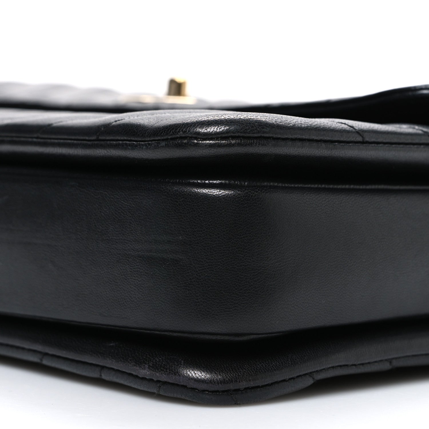 Chanel Lambskin Chevron Quilted Medium Trendy CC Dual Handle Flap Bag Black Black 10 of 11