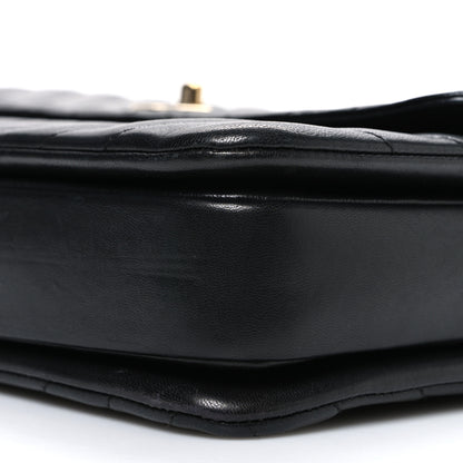 Chanel Lambskin Chevron Quilted Medium Trendy CC Dual Handle Flap Bag Black Black 10 of 11