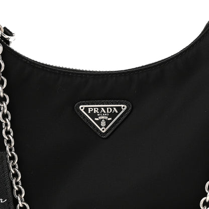 Prada Nylon Re-Edition 2005 Shoulder Bag Black 9 of 11