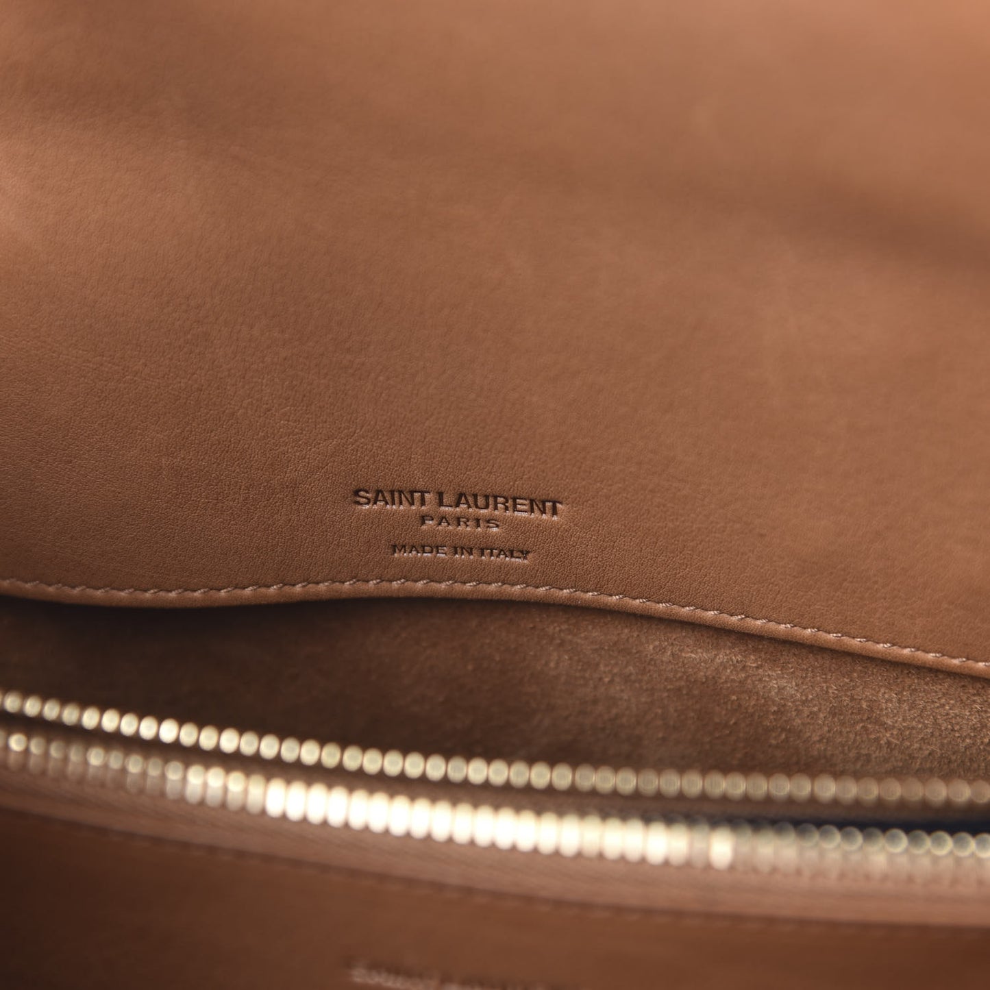 Grained Calfskin Small Supple Sac De Jour Tan