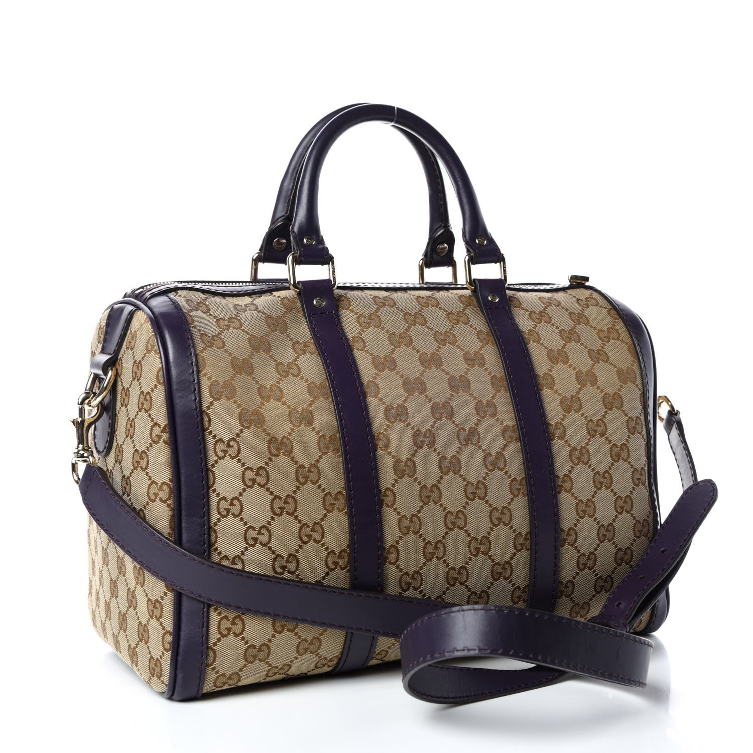Gucci Monogram Medium Joy Boston Purple 3 of 13