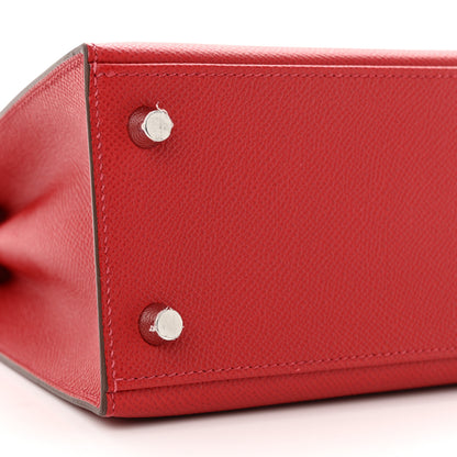Hermes Epsom Kelly Sellier 25 Rouge Casaque 9 of 10