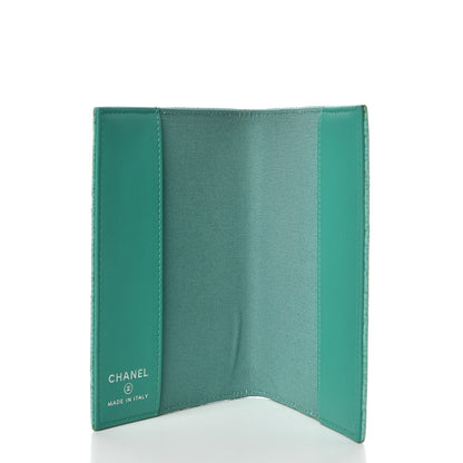 Chanel Iridescent Caviar Quilted Passport Holder Light Green 5 of 8