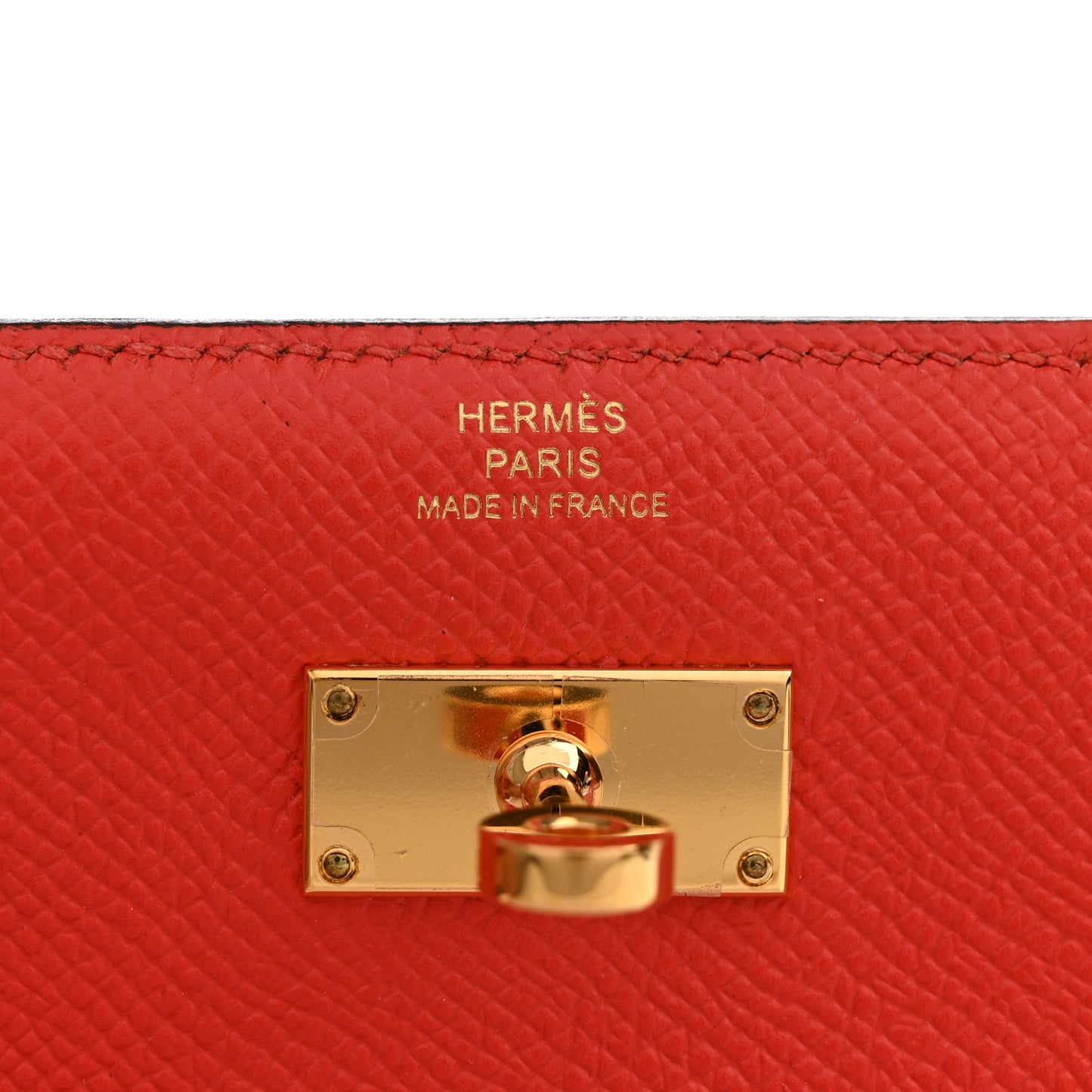 Epsom Verso Medium Kelly Wallet Rouge Tomate Rouge H