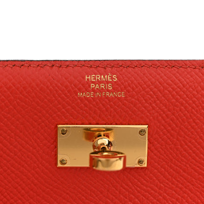 Hermes Epsom Verso Medium Kelly Wallet Rouge Tomate Rouge H 6 of 7