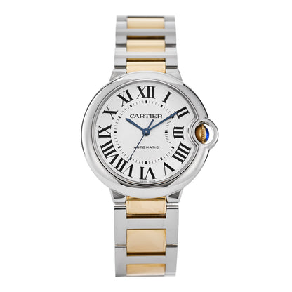 Cartier Stainless Steel 18K Yellow Gold 36mm Ballon Bleu De Cartier Automatic Watch 1 of 5