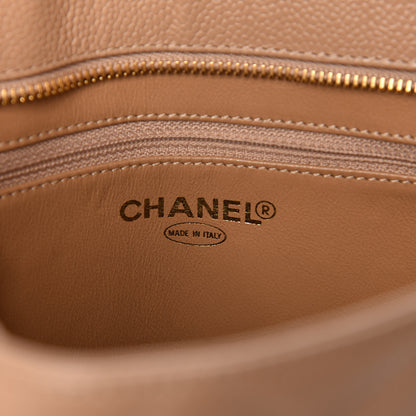 Chanel Caviar Quilted Medallion Tote Beige 6 of 10