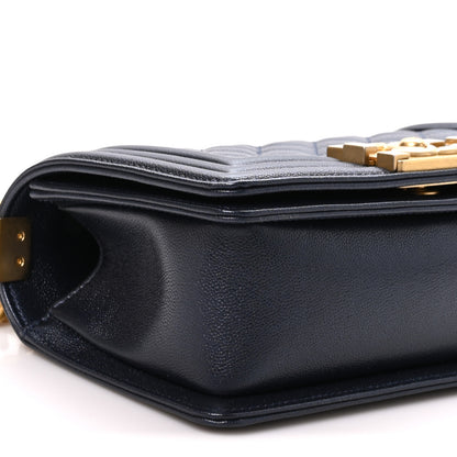 Chanel Caviar Quilted Small Boy Flap Dark Blue 9 of 11