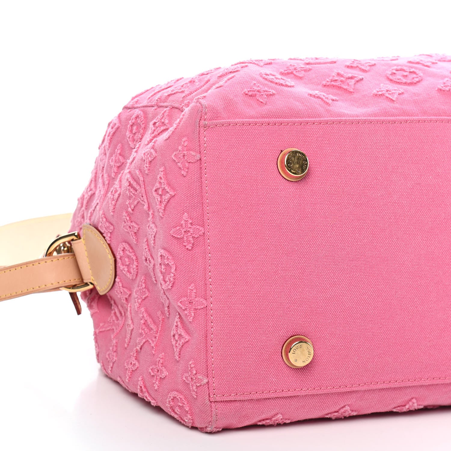 Louis Vuitton Denim Monogram Stone Speedy Bandouliere 35 Rose 7 of 8
