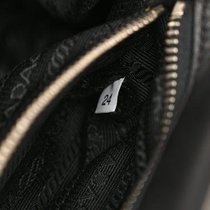 Prada Nappa Kisslock Small Frame Shoulder Bag Black 7 of 13
