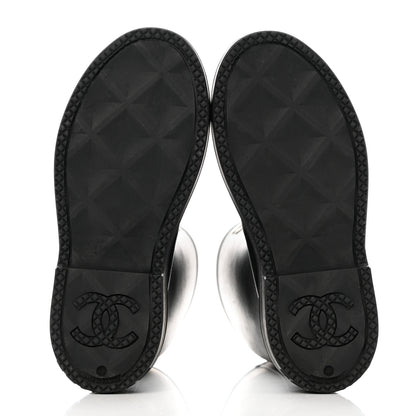 Chanel Caoutchouk CC High Boots 38 Black 5 of 11