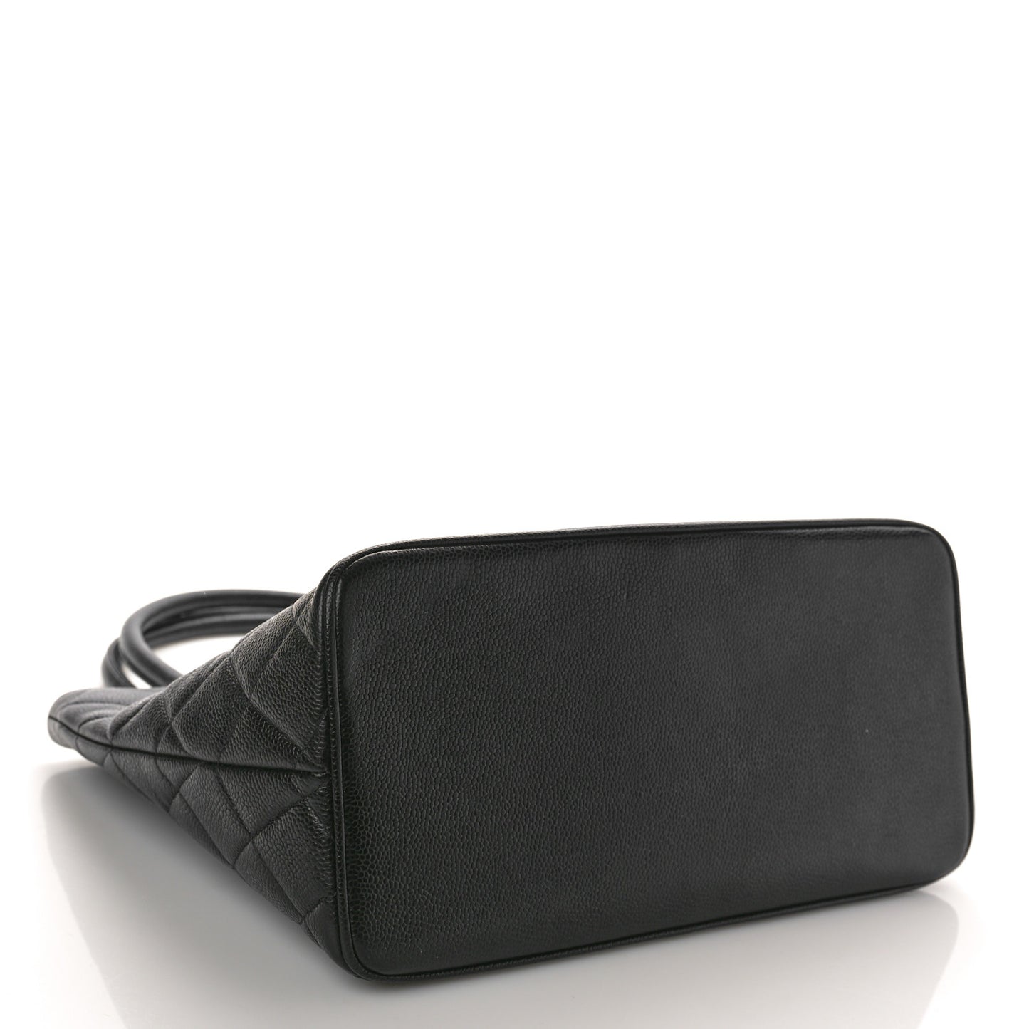Caviar Quilted Medallion Tote Black