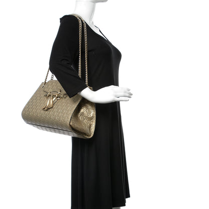 Gucci Shine Guccissima Large Emily Chain Shoulder Bag Gold 2 of 13