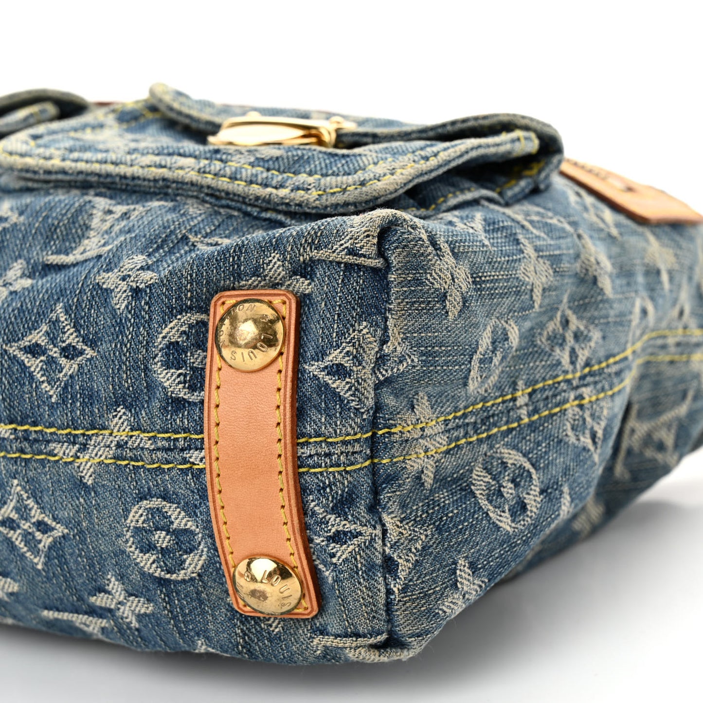 Monogram Denim Baggy PM Blue