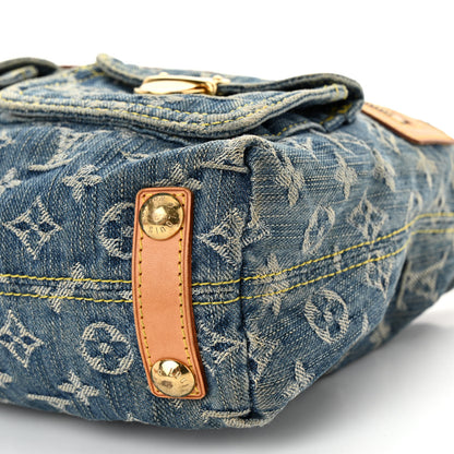 Louis Vuitton Monogram Denim Baggy PM Blue 9 of 10
