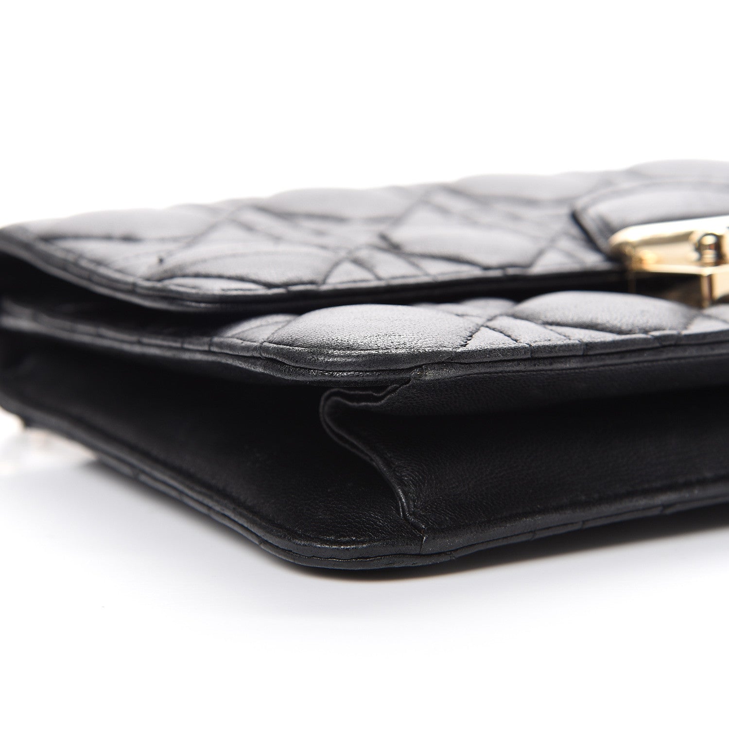 Christian Dior Lambskin Cannage Miss Dior Promenade Pouch Black 10 of 14