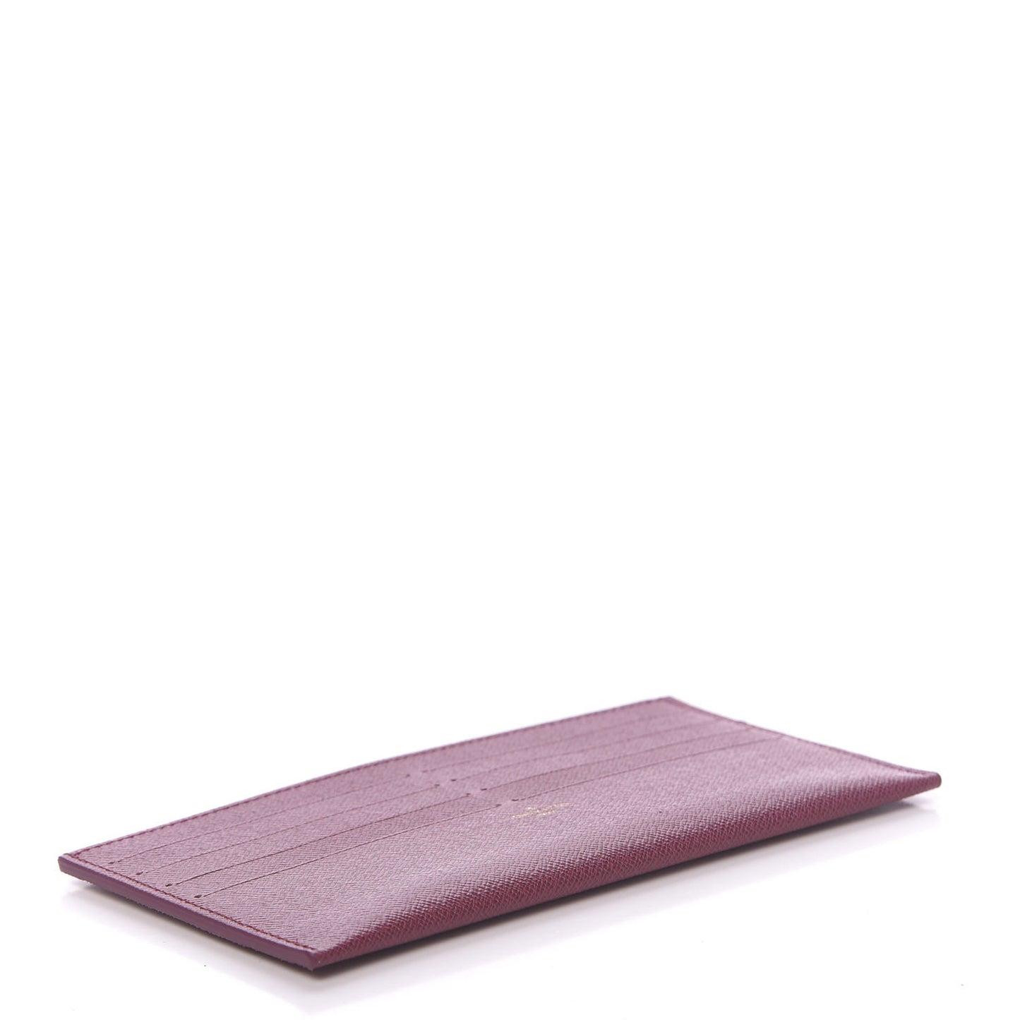 Calfskin Felicie Card Holder Insert Fuchsia