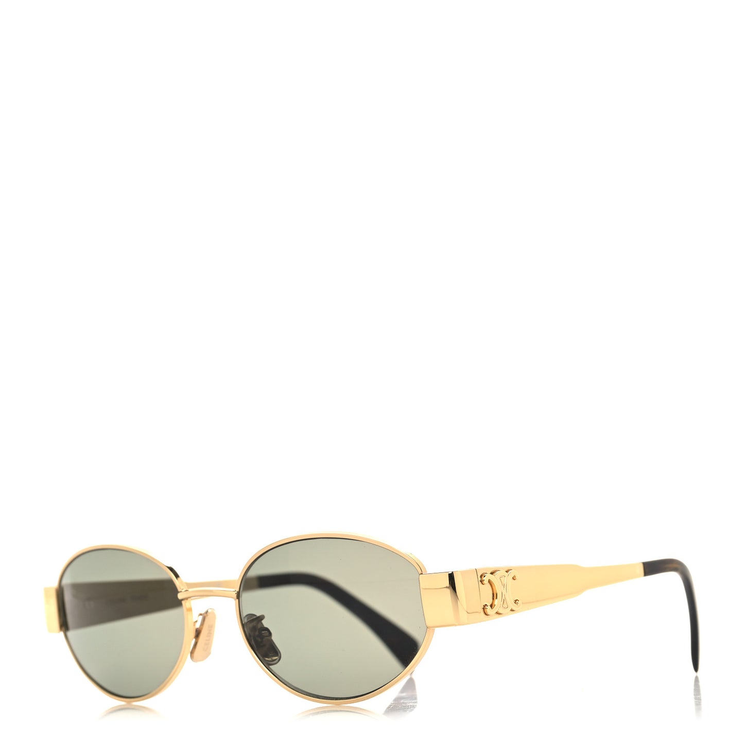Metal Triomphe 01 Sunglasses CL40235U Gold Green