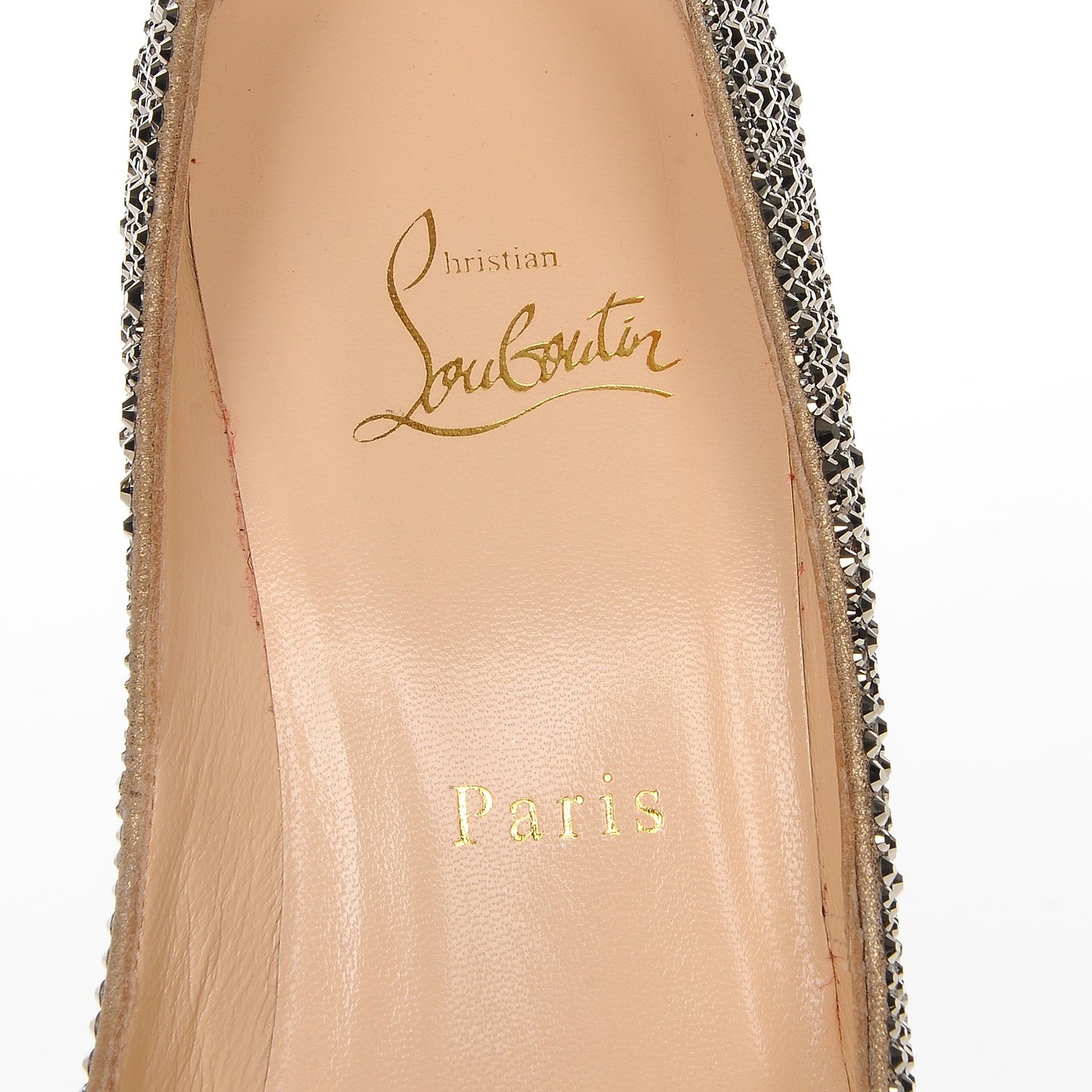 Suede Burma Strass Vendome 120 Pumps 39 Light Gold