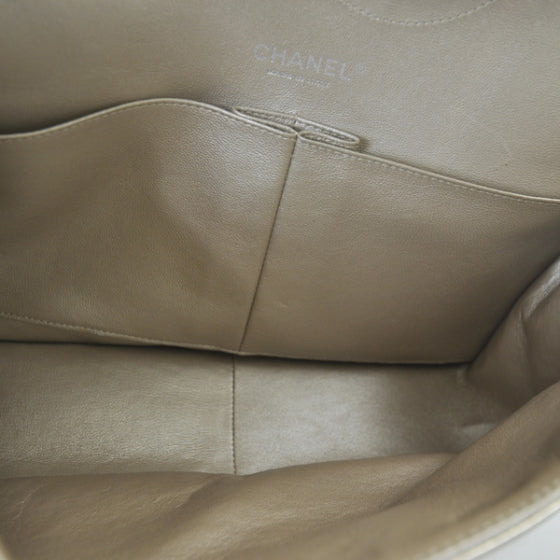 Chanel Lambskin Quilted Jumbo Flap Metallic Bronze 7 of 11