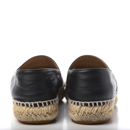 Chanel Lambskin CC Espadrilles 36 Black 7 of 11