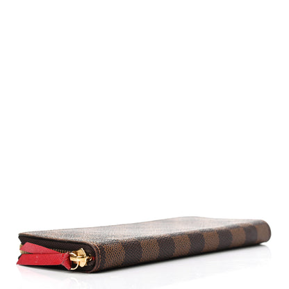 Louis Vuitton Damier Ebene Clemence Wallet Cherry 3 of 4