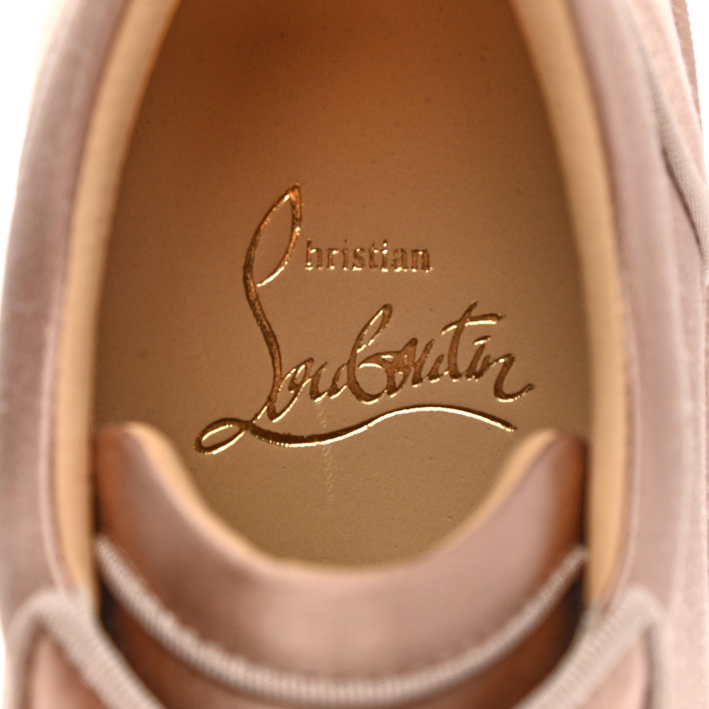 Louis Junior Satin Orlato Flat Sneakers 35 Nude 2