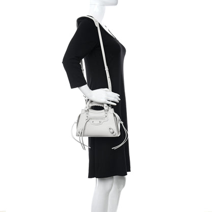 Balenciaga Smooth Calfskin Neo Classic Mini City Chalky White 2 of 15