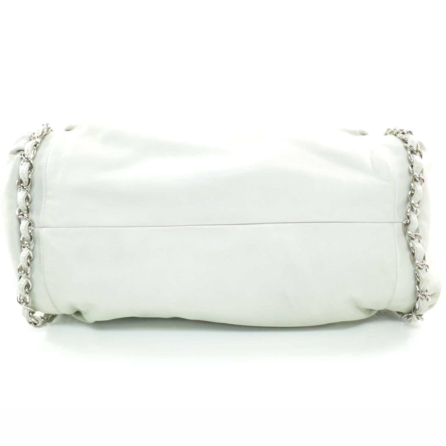 Chanel Lambskin Sharpei Large Bag Light Green Mint 5 of 10