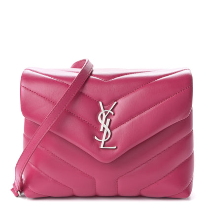 Saint Laurent Calfskin Y Quilted Monogram Toy Loulou Crossbody Bag Freesia 1 of 9