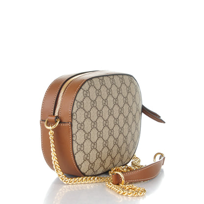 Gucci GG Supreme Monogram Floral Embroidered Mini Chain Shoulder Bag Beige Tuscany 3 of 7