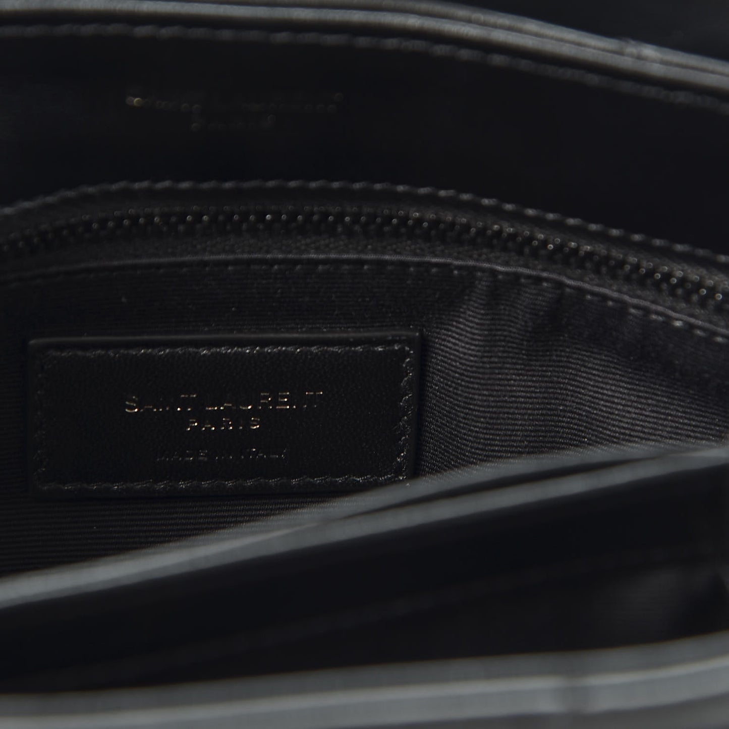 Calfskin Y Quilted Monogram Toy Loulou Crossbody Bag Black
