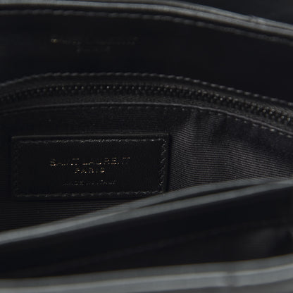 Saint Laurent Calfskin Y Quilted Monogram Toy Loulou Crossbody Bag Black 9 of 10