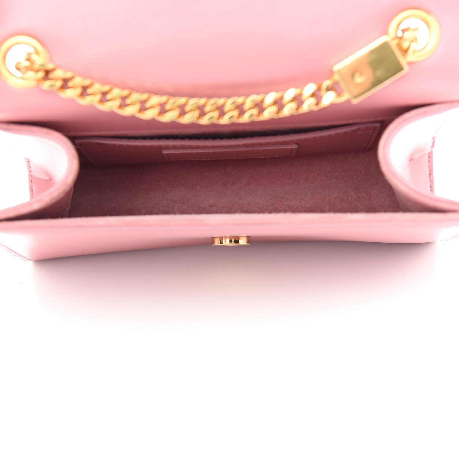 Saint Laurent Smooth Calfskin Small Classic Monogram Kate Tassel Satchel Rose Dark 5 of 8