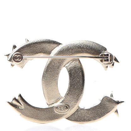 Chanel Crystal Starfall CC Brooch Gold 3 of 4
