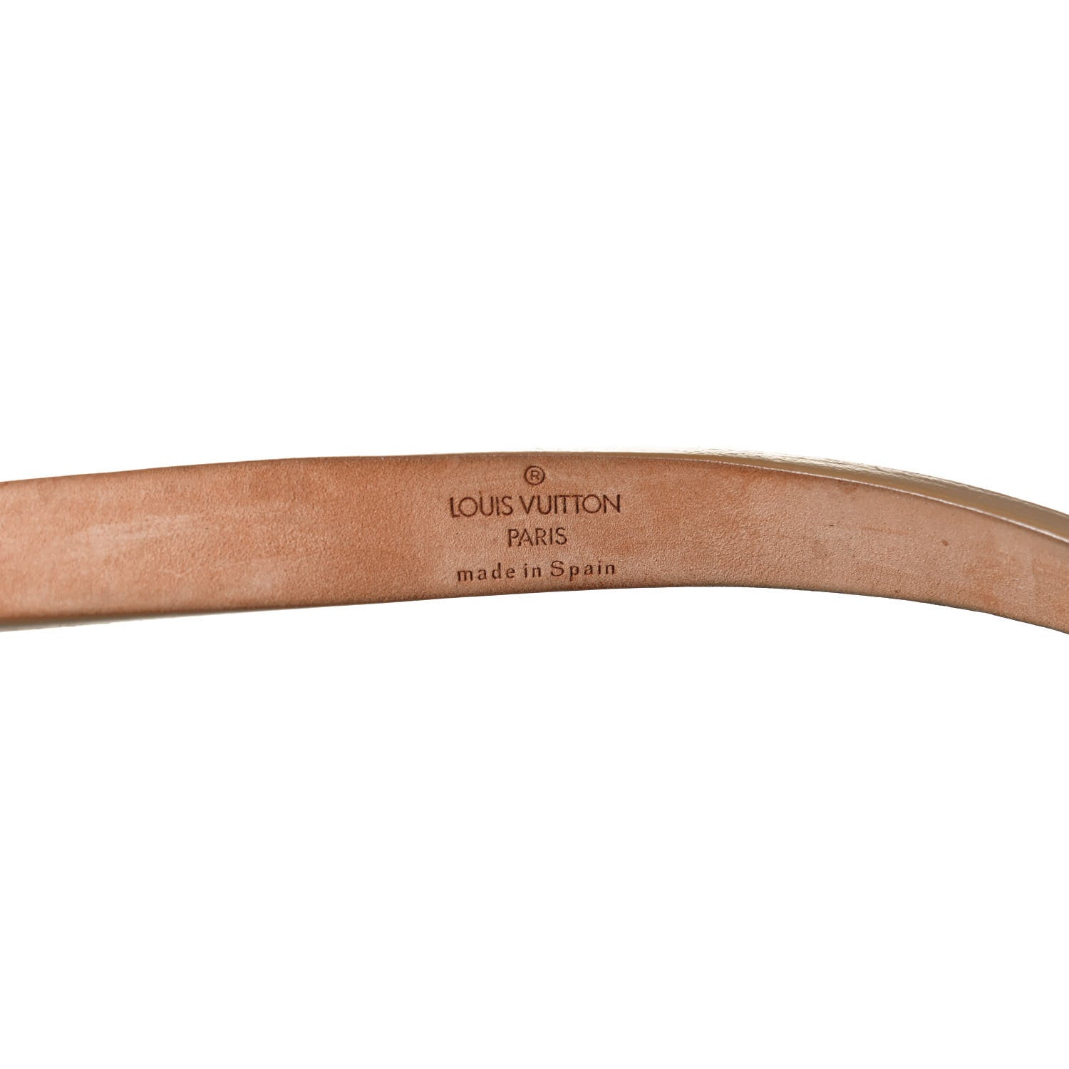 Louis Vuitton Ceinture Belt Gold Buckle 95 Nude 5 of 5