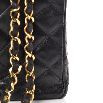Chanel Lambskin Quilted Medium Double Flap Bag Black 13 of 13