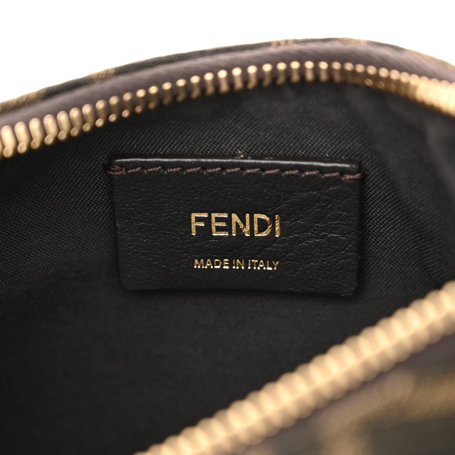 Fendi Fabric Jacquard Vitello Grace FF 1974 Mini Fendigraphy Hobo Bag Tobacco Moro Ebano 6 of 11
