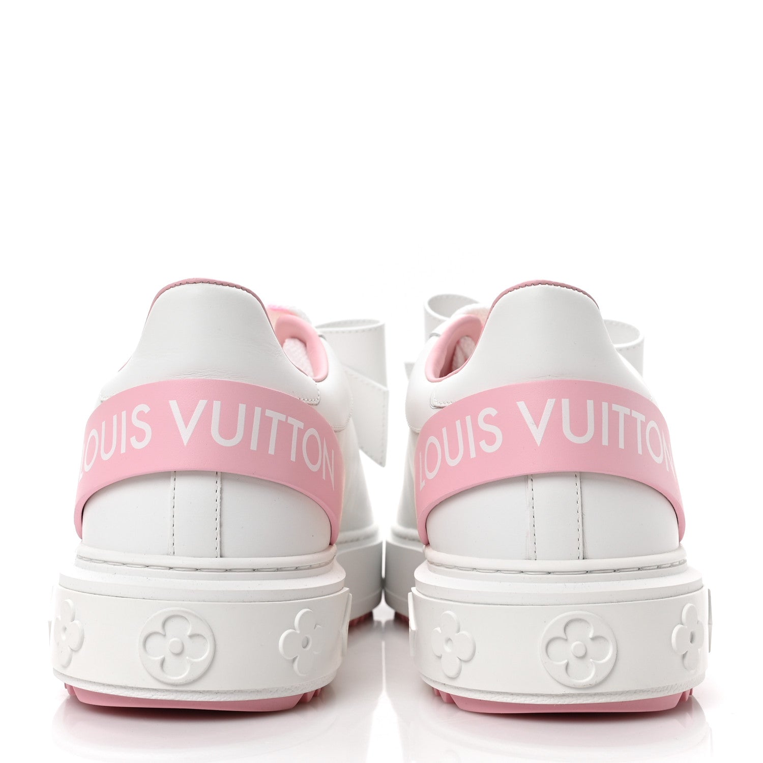 Louis Vuitton Time Out Bow Sneakers 41 White Pink 5 of 8