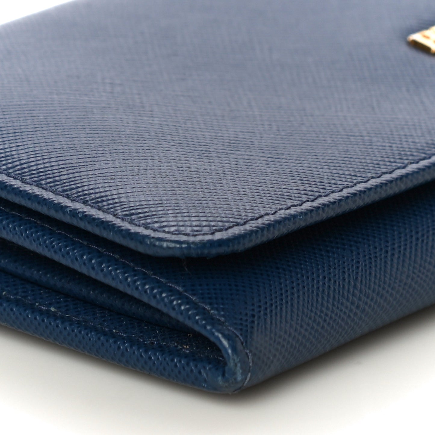 Saffiano Metal Continental Flap Wallet Bleuette