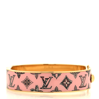 Louis Vuitton Enamel Monogram Confidential S Bracelet Rose Pink 3 of 5