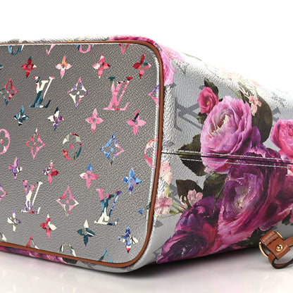 Louis Vuitton Metallic Monogram LV Garden Neverfull MM Silver 8 of 8