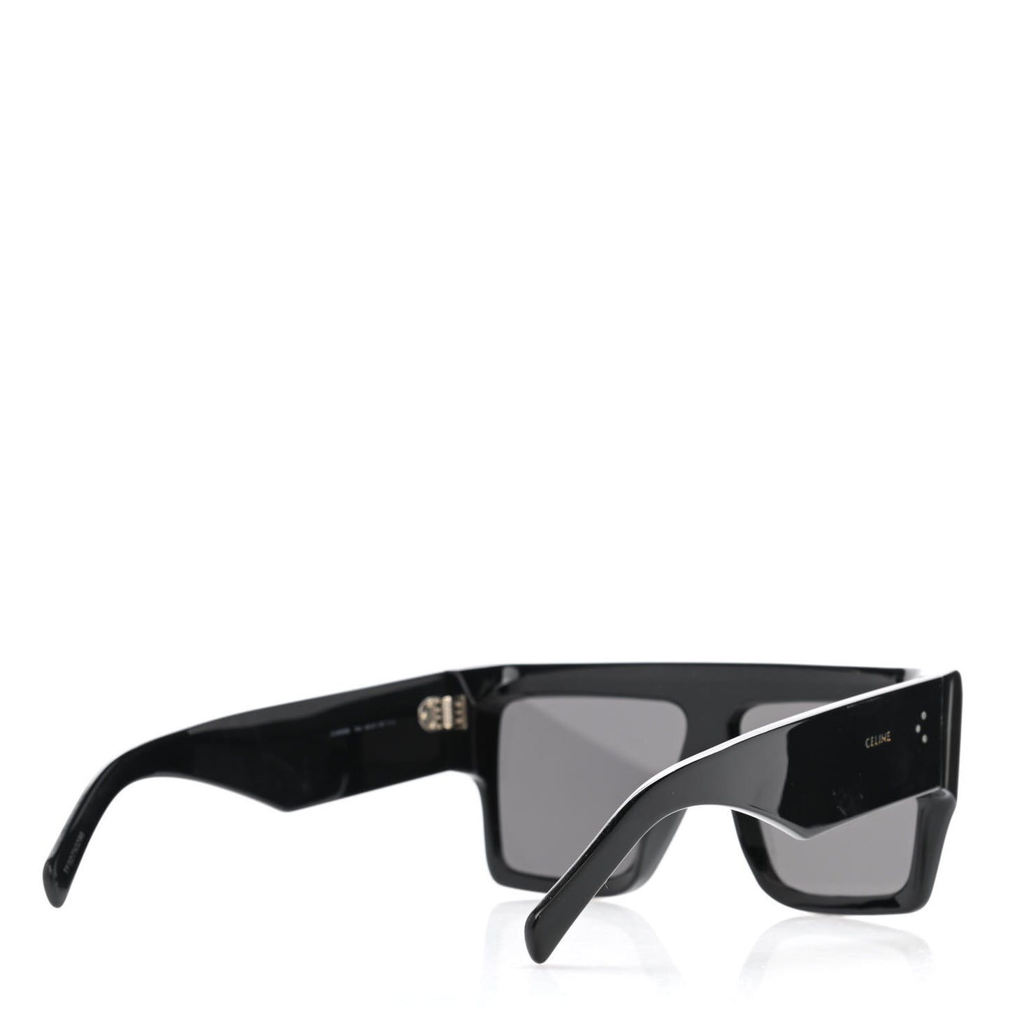 Acetate Chunky Rectangle Sunglasses CL 40092/I Black