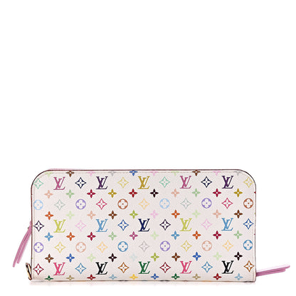 Louis Vuitton Monogram Multicolor Insolite Wallet White Litchi 1 of 8