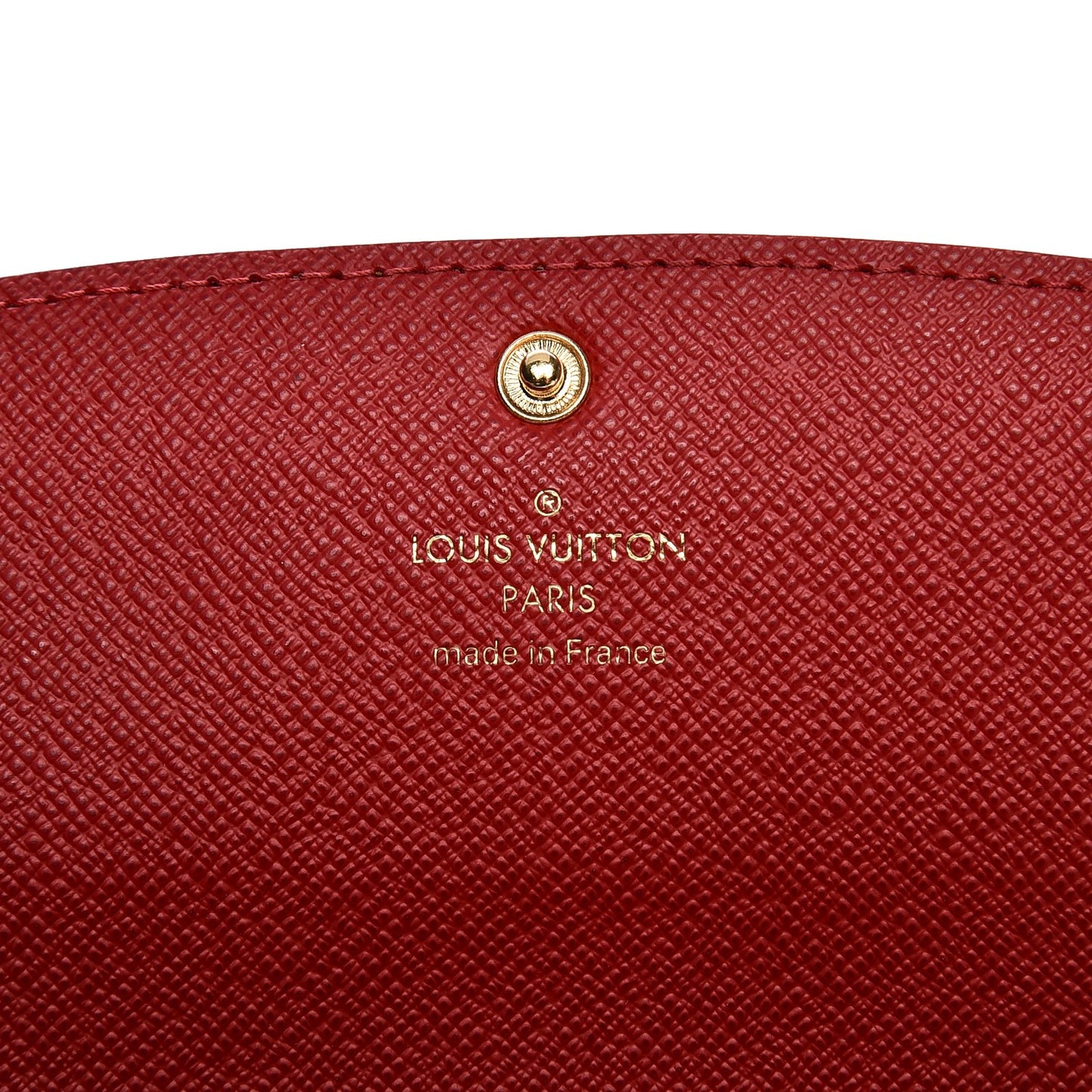 Damier Ebene Emilie Wallet Red