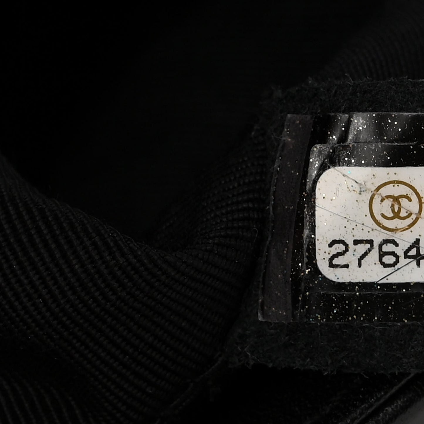 Lambskin Cotton Woven Medium Boy Flap Black