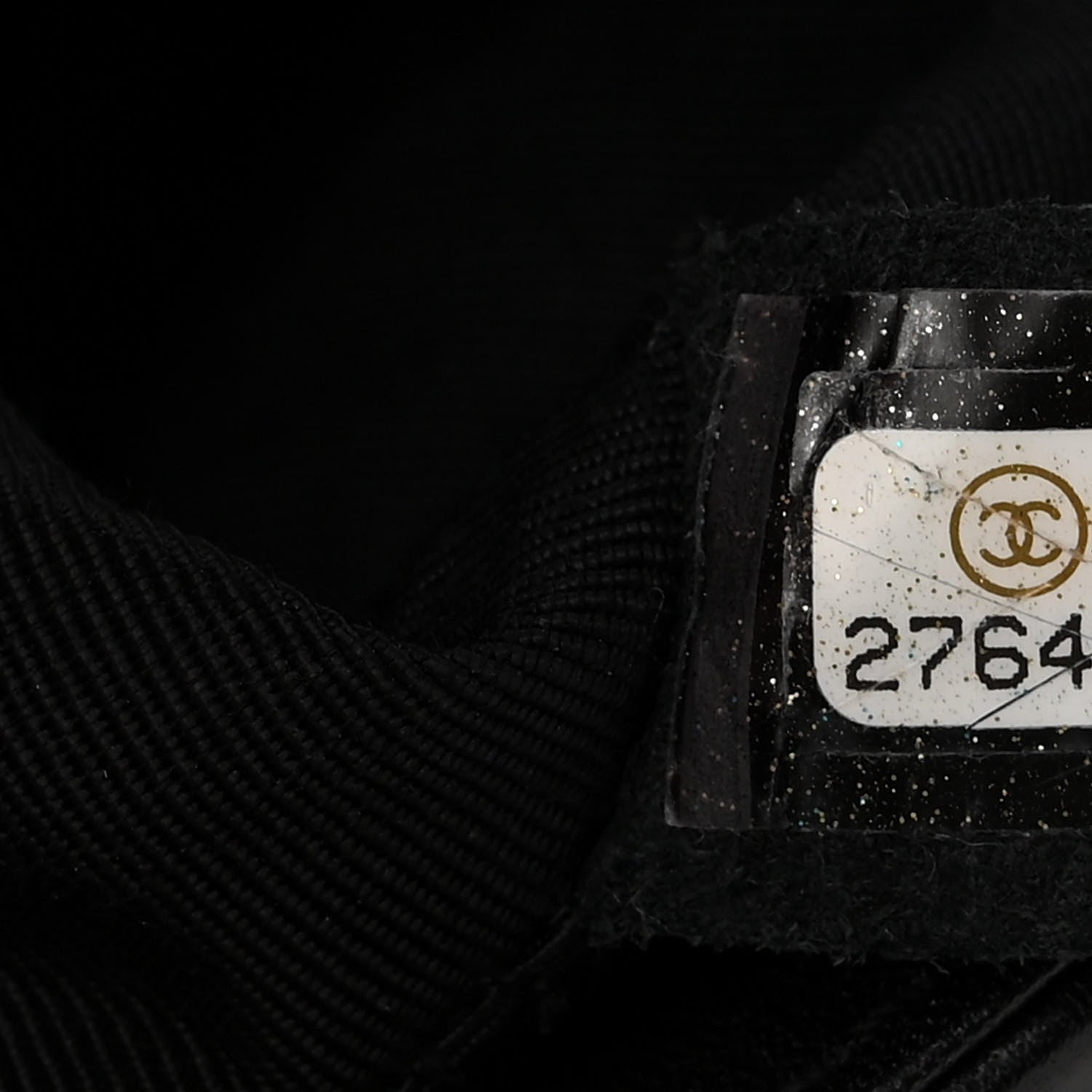 Chanel Lambskin Cotton Woven Medium Boy Flap Black 7 of 10