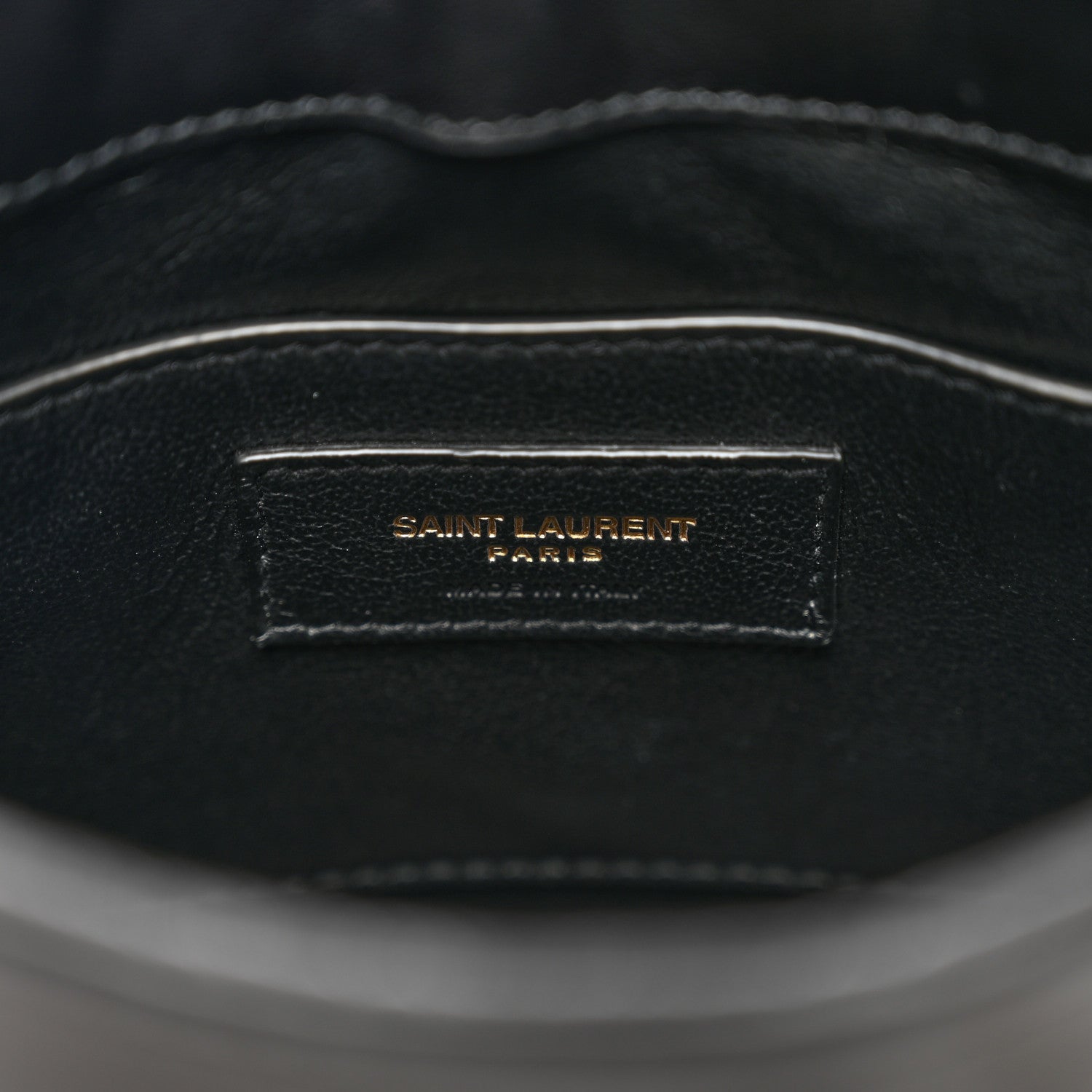 Saint Laurent Lambskin Quilted Monogram Baby Victoire Chain Clutch Bag Black 6 of 10