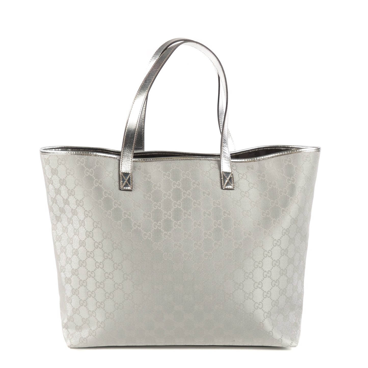 GG Supreme Monogram Large Tote Silver